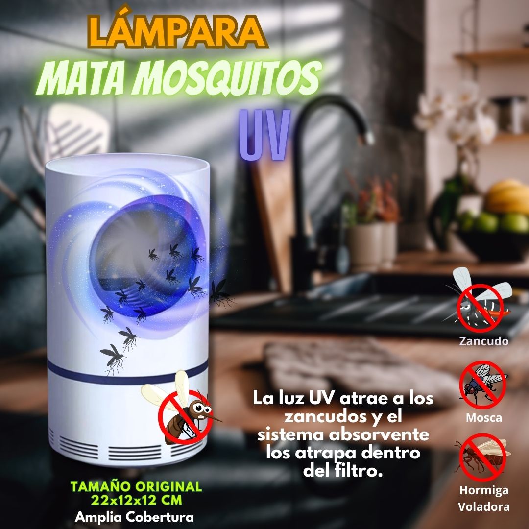 **💡 Lámpara LED UV 🦟 Atrapa y Elimina Mosquitos, Moscas y Hormiga Voladora: Protección Silenciosa y Eficaz para Tu Hogar y Exteriores 🏡✨**
