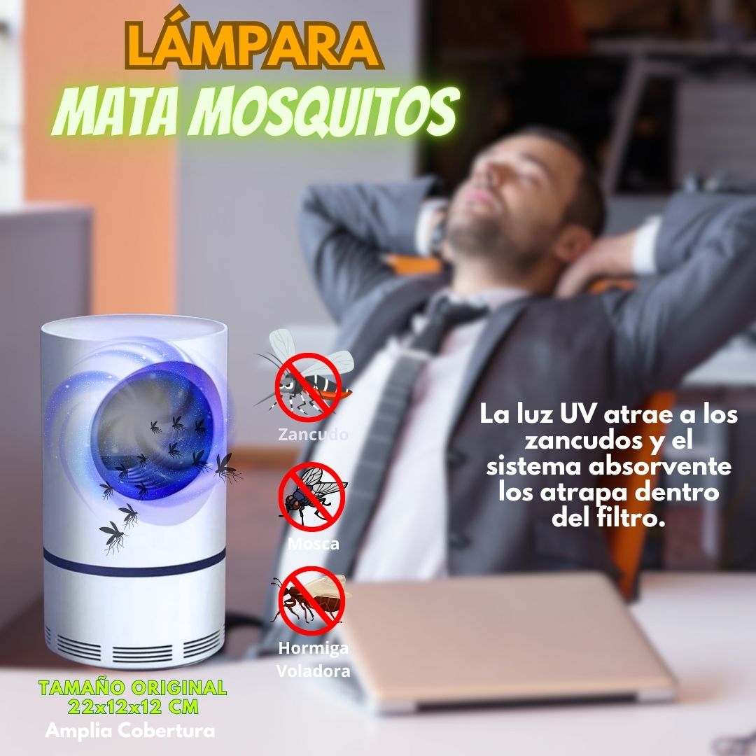 **💡 Lámpara LED UV 🦟 Atrapa y Elimina Mosquitos, Moscas y Hormiga Voladora: Protección Silenciosa y Eficaz para Tu Hogar y Exteriores 🏡✨**