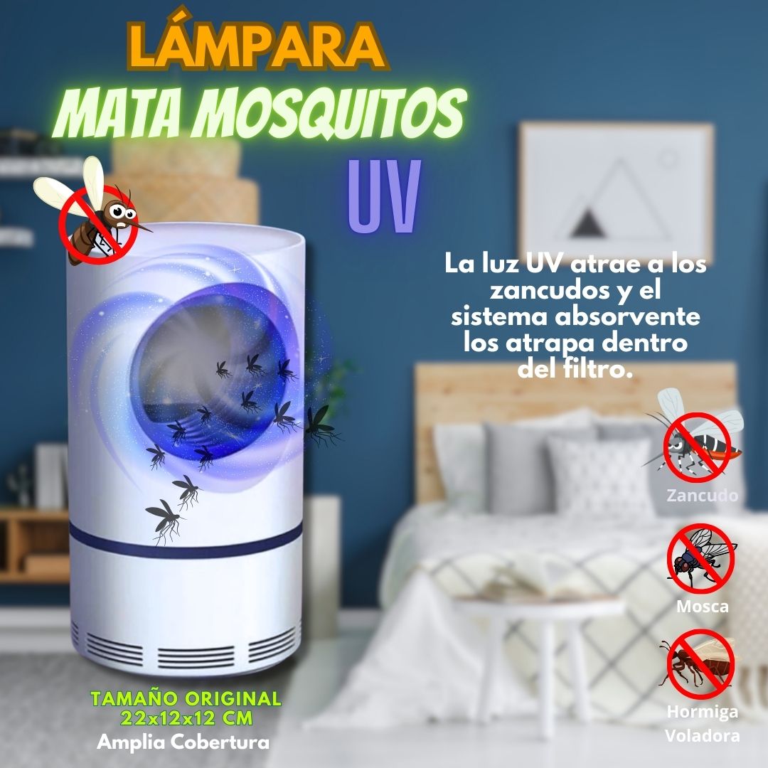 **💡 Lámpara LED UV 🦟 Atrapa y Elimina Mosquitos, Moscas y Hormiga Voladora: Protección Silenciosa y Eficaz para Tu Hogar y Exteriores 🏡✨**