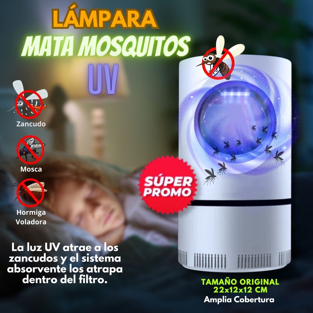 **💡 Lámpara LED UV 🦟 Atrapa y Elimina Mosquitos, Moscas y Hormiga Voladora: Protección Silenciosa y Eficaz para Tu Hogar y Exteriores 🏡✨**