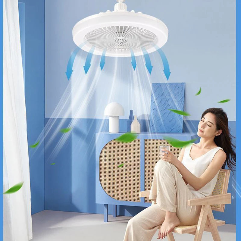 Foco Ventilador 360°: ¡Luz y Frescura con Estilo! 🌟🌬️💡