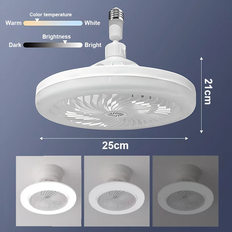 Foco Ventilador 360°: ¡Luz y Frescura con Estilo! 🌟🌬️💡