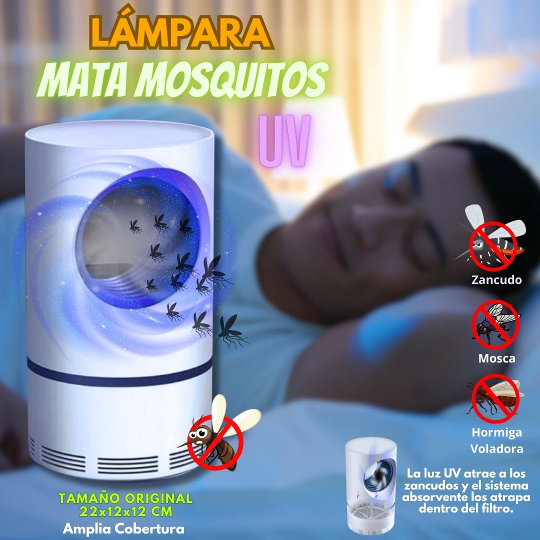 **💡 Lámpara LED UV 🦟 Atrapa y Elimina Mosquitos, Moscas y Hormiga Voladora: Protección Silenciosa y Eficaz para Tu Hogar y Exteriores 🏡✨**