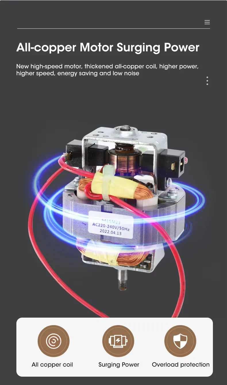 🔌 Molinillo Eléctrico Multifuncional RAF – 300W de Potencia