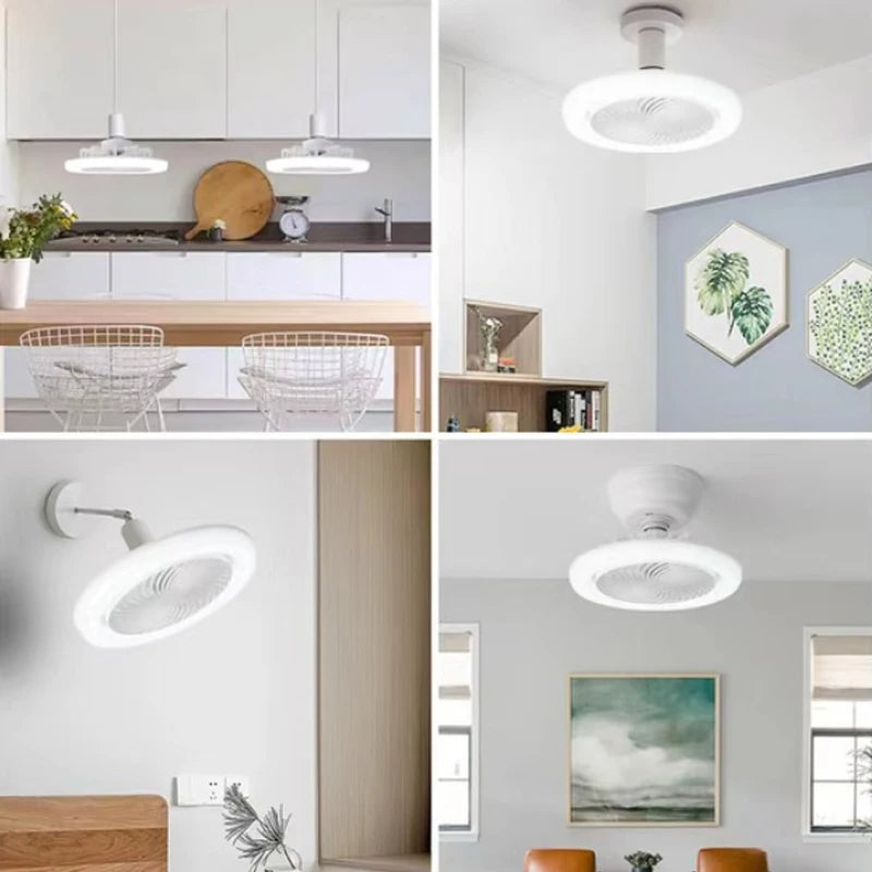 Foco Ventilador 360°: ¡Luz y Frescura con Estilo! 🌟🌬️💡