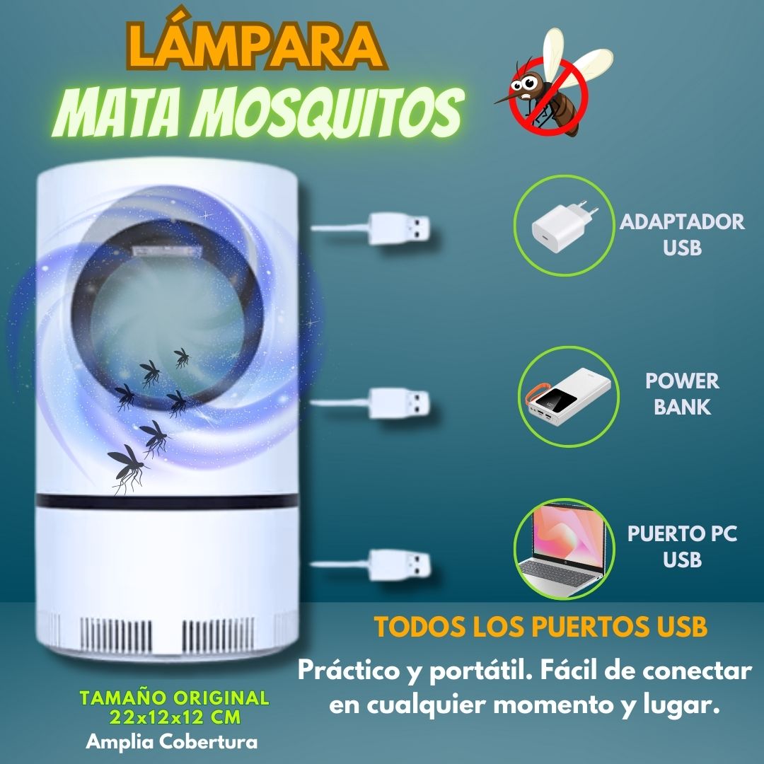 **💡 Lámpara LED UV 🦟 Atrapa y Elimina Mosquitos, Moscas y Hormiga Voladora: Protección Silenciosa y Eficaz para Tu Hogar y Exteriores 🏡✨**