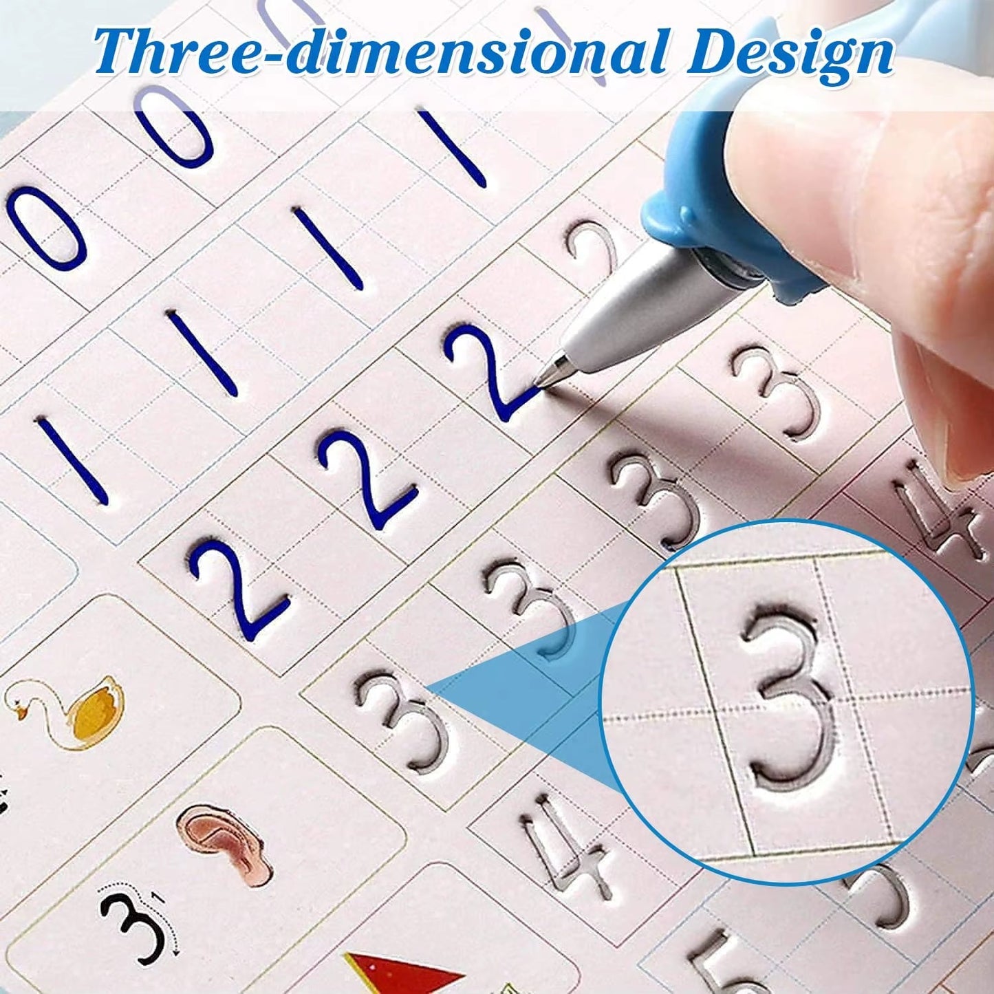 📖 Pack Cuadernos de Caligrafía Mágica – Aprende Jugando con Tinta que Desaparece ✍️