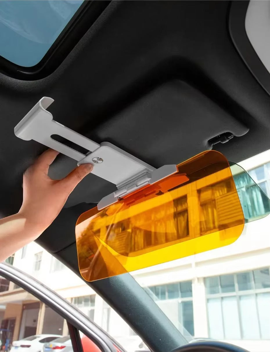 🔆 Visera Solar Polarizada 2 en 1 para Auto – Protección Antideslumbrante Día 🌞 y Noche 🌙