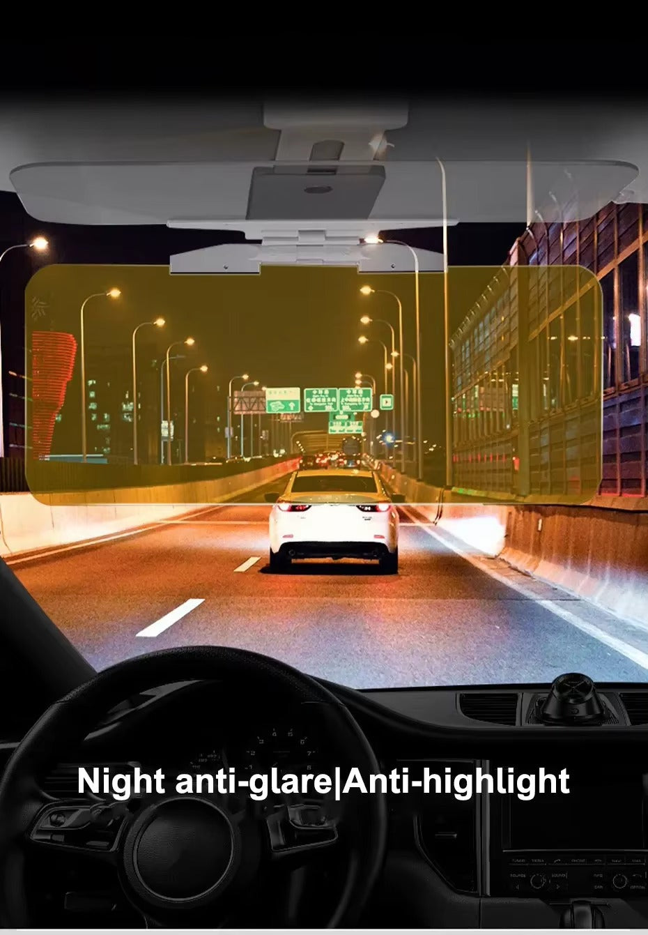 🔆 Visera Solar Polarizada 2 en 1 para Auto – Protección Antideslumbrante Día 🌞 y Noche 🌙
